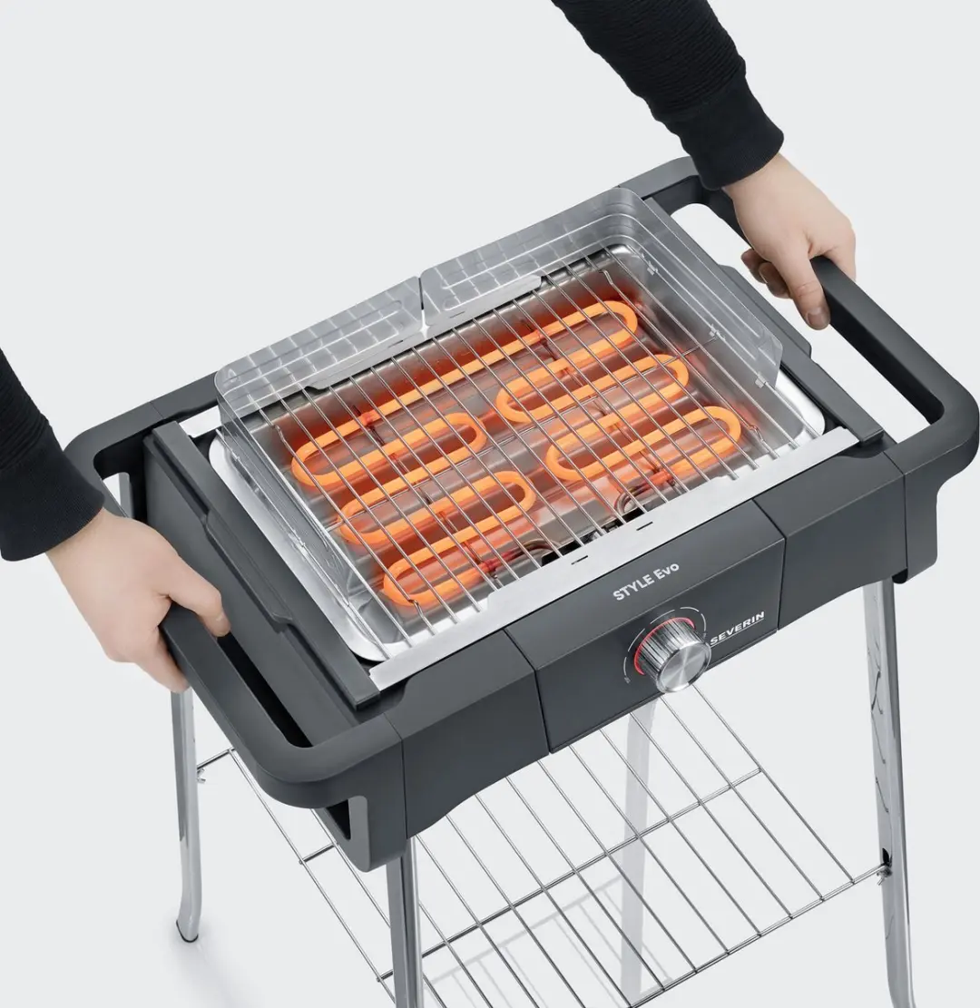 Severin PG 8124 STYLE Evo S Barbecue Grill - 2500W - 8 Burgers - Zwart