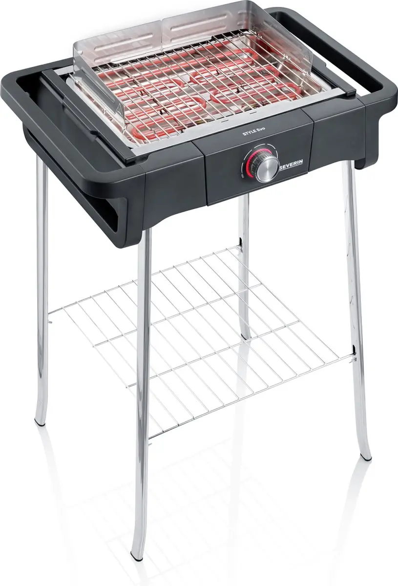 Severin PG 8124 STYLE Evo S Barbecue Grill - 2500W - 8 Burgers - Zwart