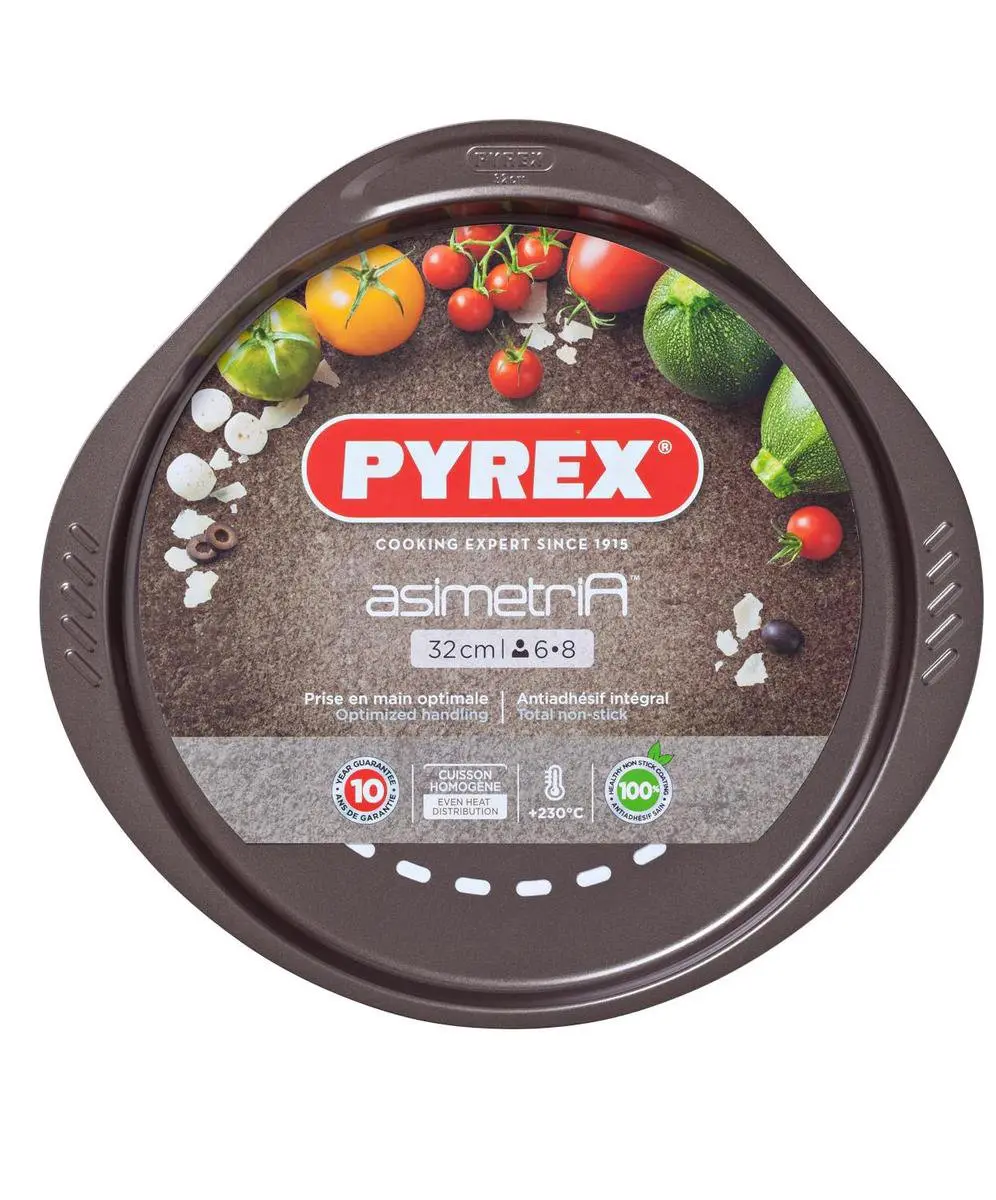 PYREX Asimetria Pizzaplaat 32cm - Bruin