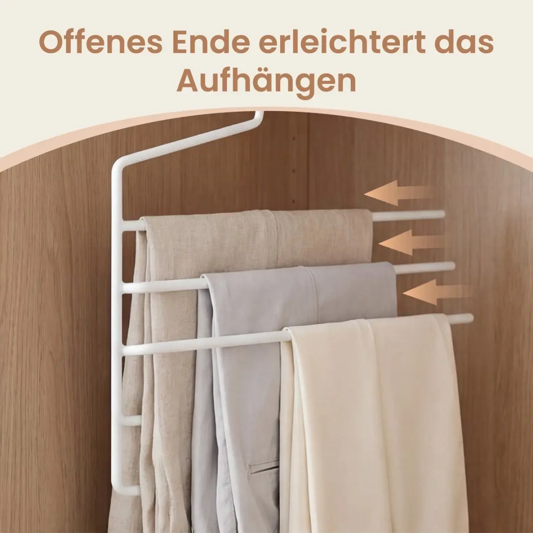 Songmics Kledinghangers Set 4 - Wit/Zilver - afbeelding 5 van 6