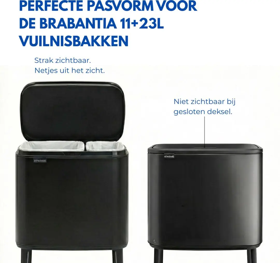 Simple Vuilniszakken 25L - 120 Stuks (6x20) - Wit/Orange - afbeelding 6 van 6