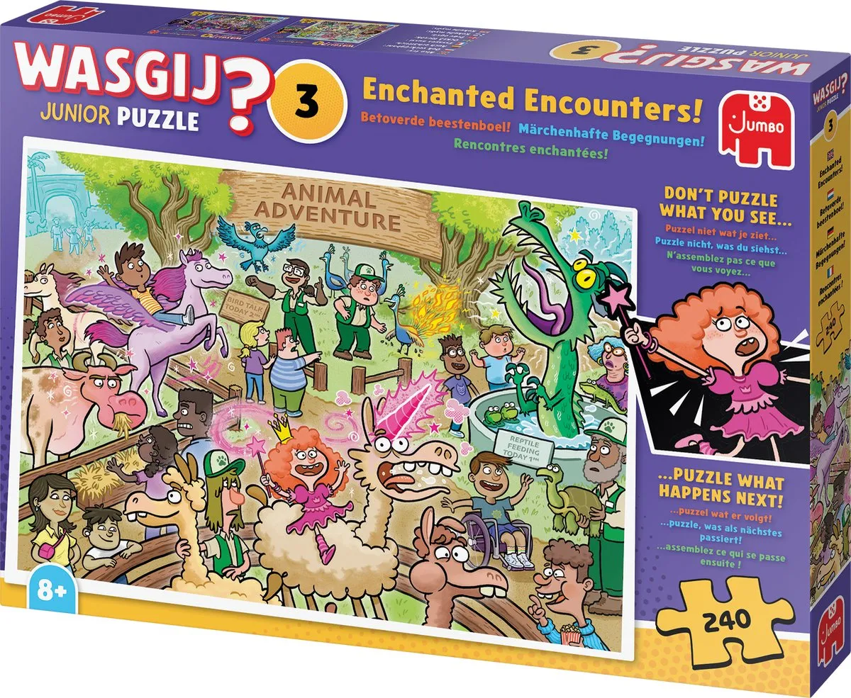 Wasgij Junior - Betoverde beestenboel! - 240 stukjes - Legpuzzel voor kinderen