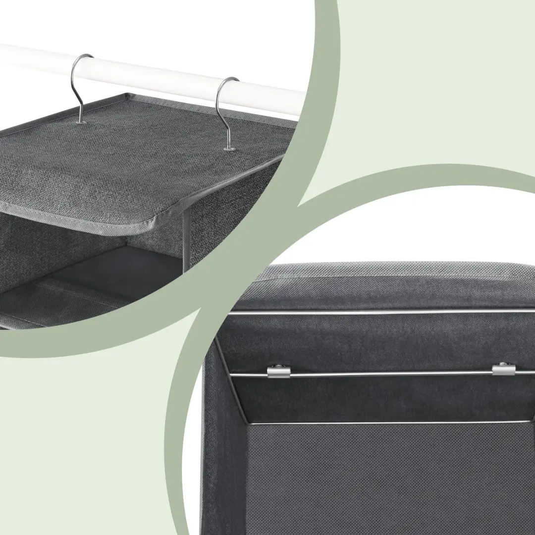 Songmics Hangrek RYCH06G - Opvouwbaar - 5 Vakken - 10 Schoenen - Grijs