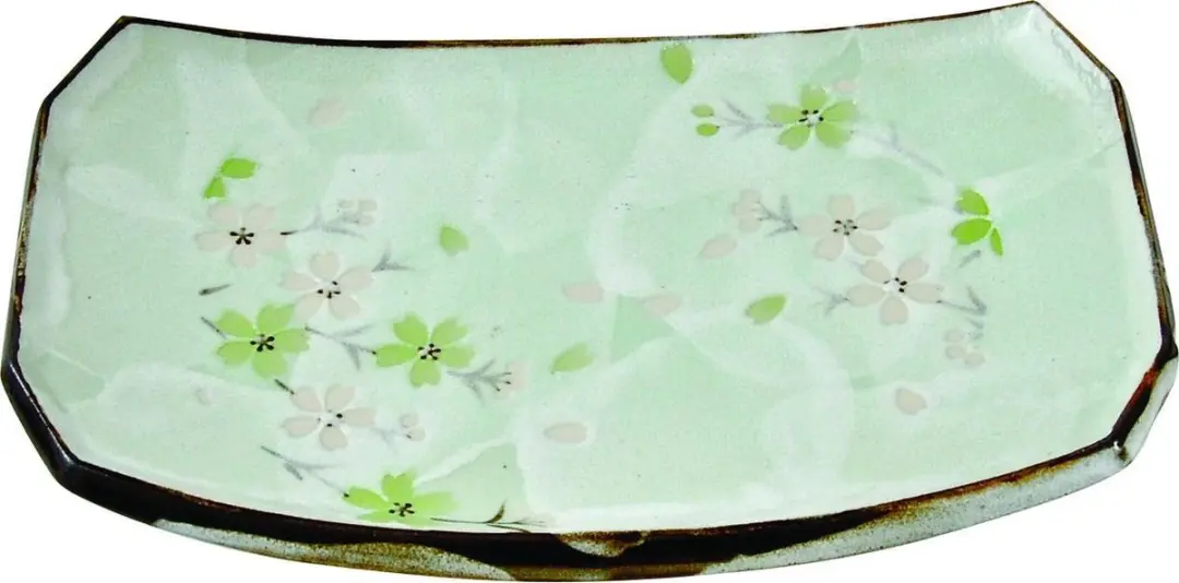 Tokyo Design Studio Green Cosmos Porseleinen Sushi Schaal 22x15cm