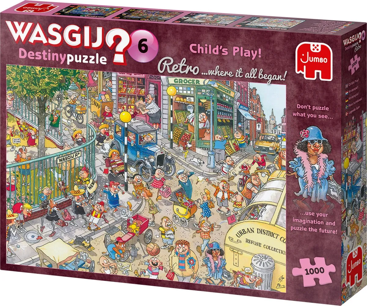 Wasgij Retro Destiny 6 Puzzel - 1000 Stukjes - Meerkleurig