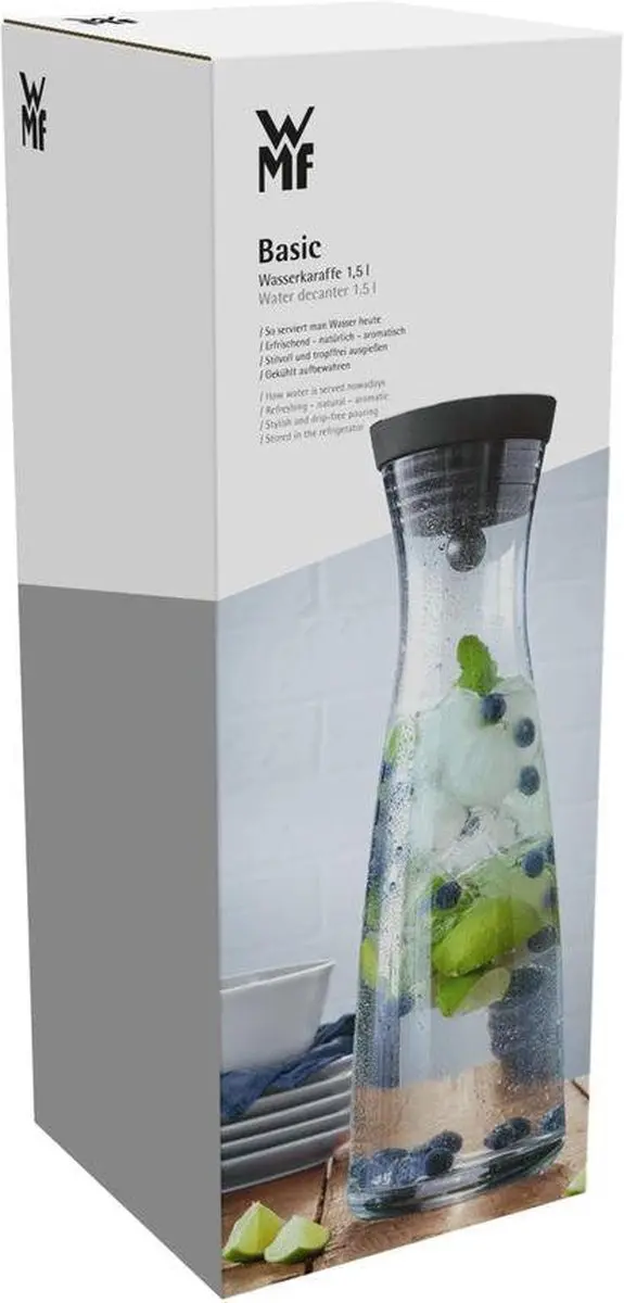 WMF Basic Waterkaraf 1L - Zwart - afbeelding 6 van 6