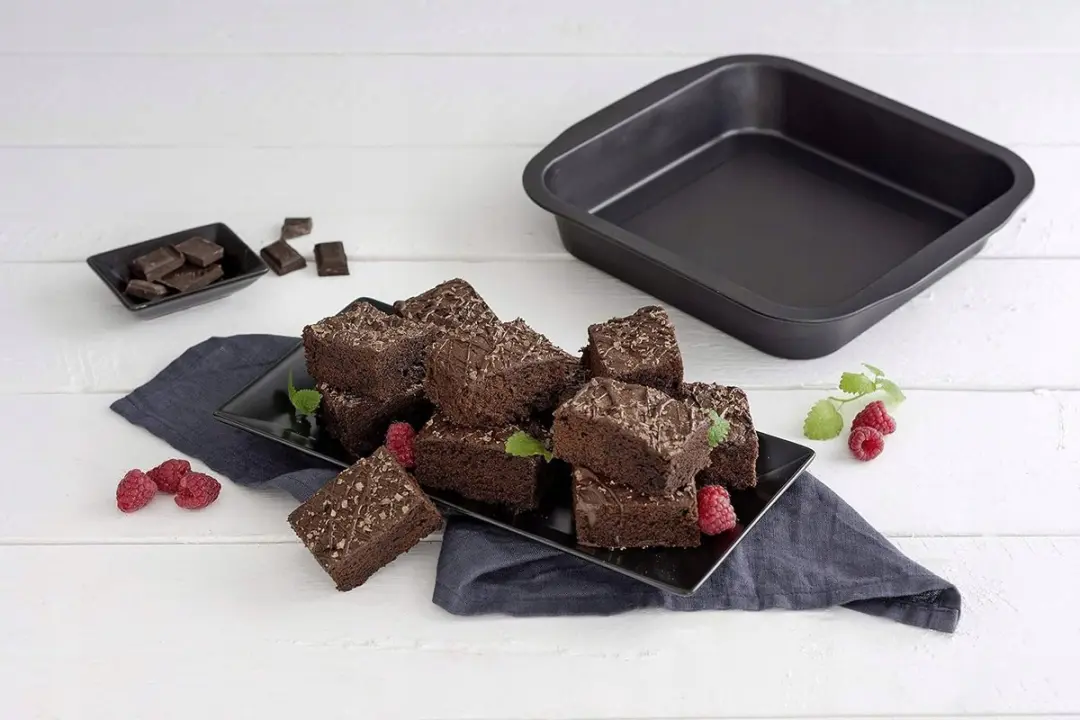 Zenker Brownie Bakvorm 27x26cm - Antiaanbaklaag - Zwart