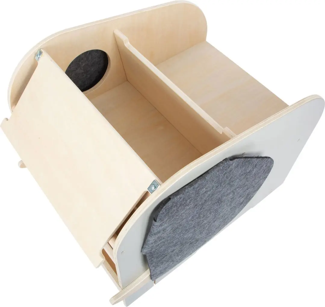Small Foot Houten Speelgoedbox Olifant op Wielen - Multi kleuren