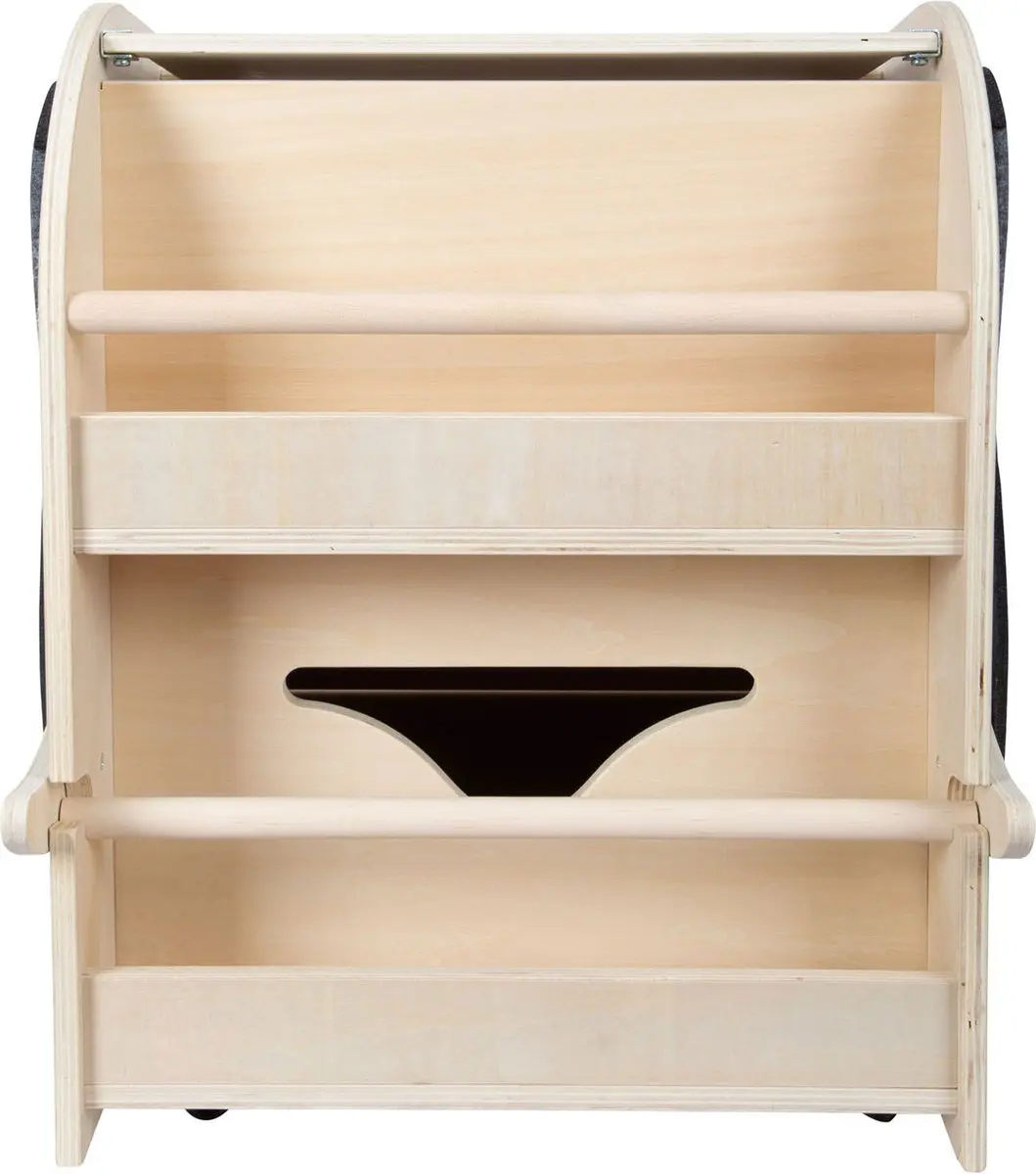 Small Foot Houten Speelgoedbox Olifant op Wielen - Multi kleuren