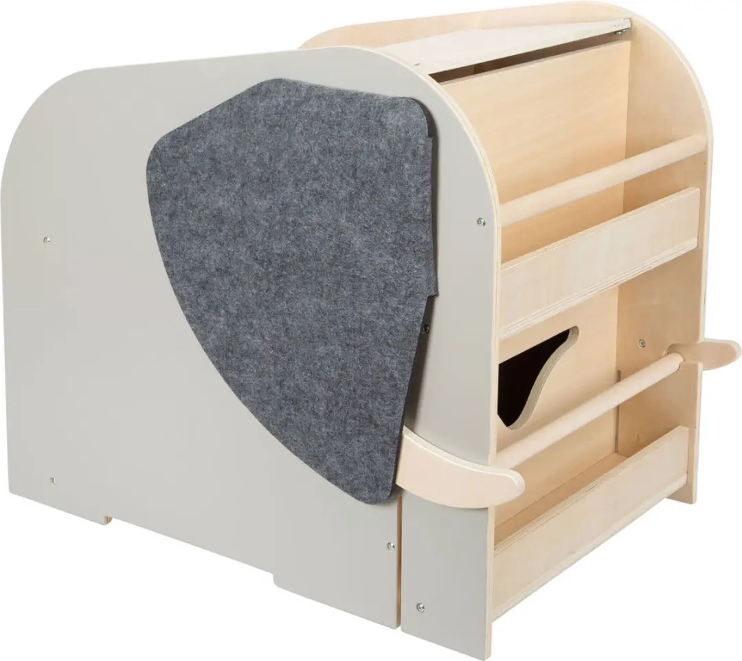 Small Foot Houten Speelgoedbox Olifant op Wielen - Multi kleuren - afbeelding 6 van 6