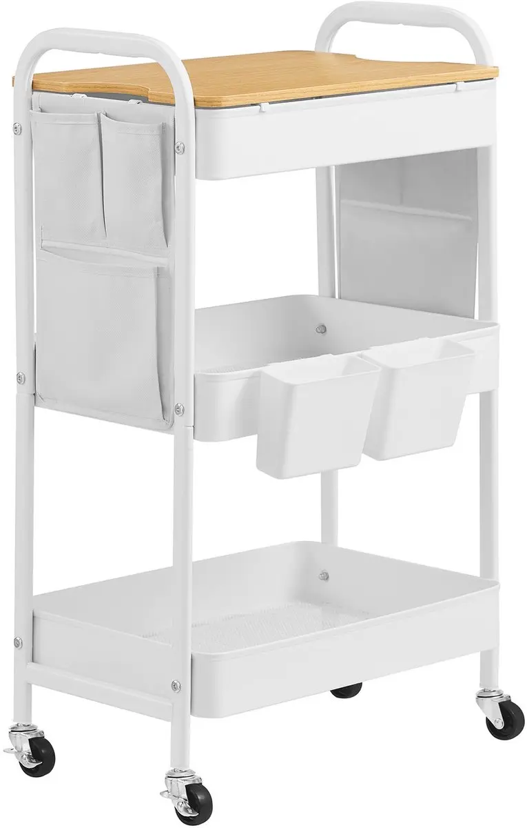 Songmics Serveerwagen 3 Draadplanken