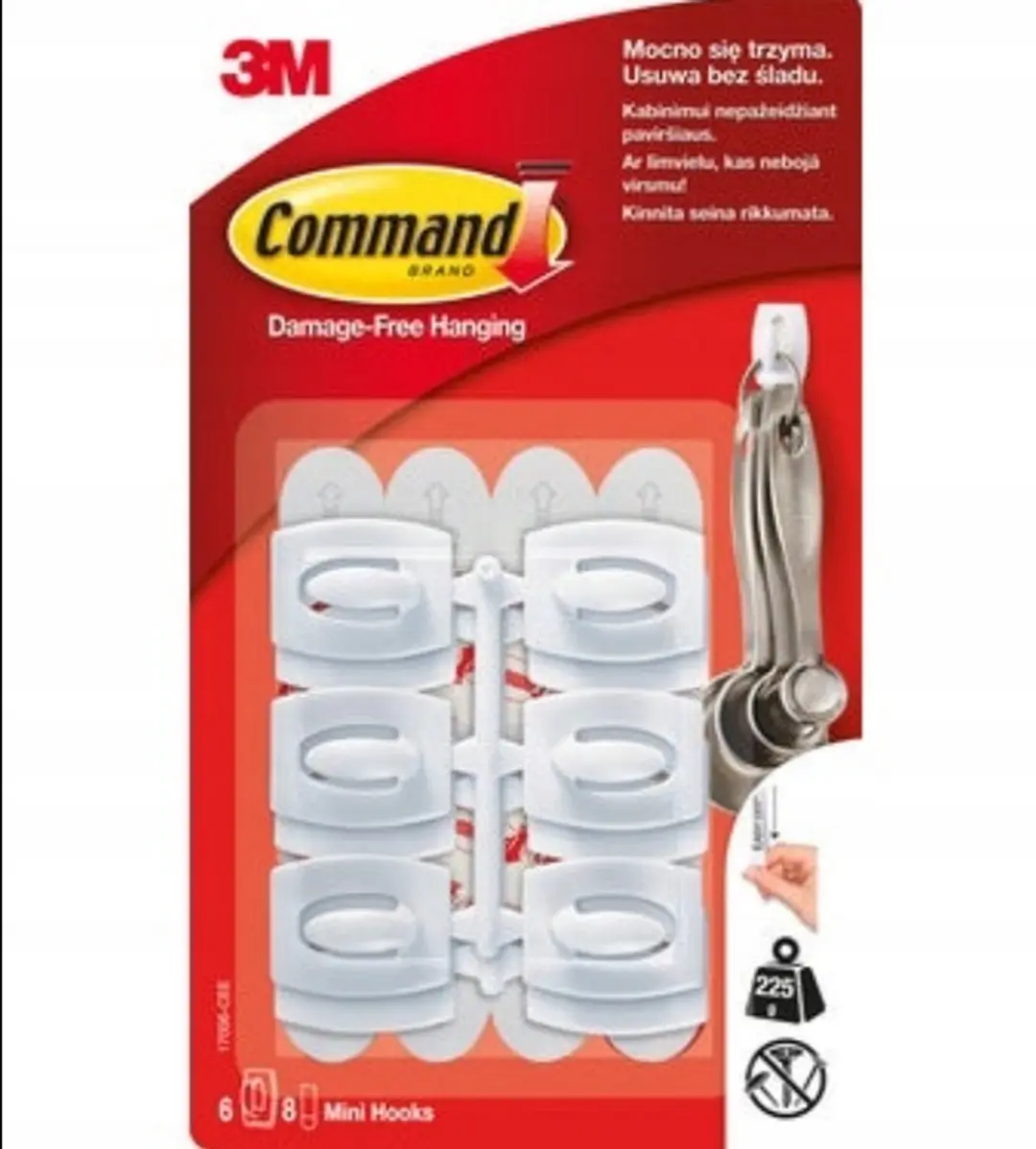 Sila Command Zelfklevende Haken 6 Stuks