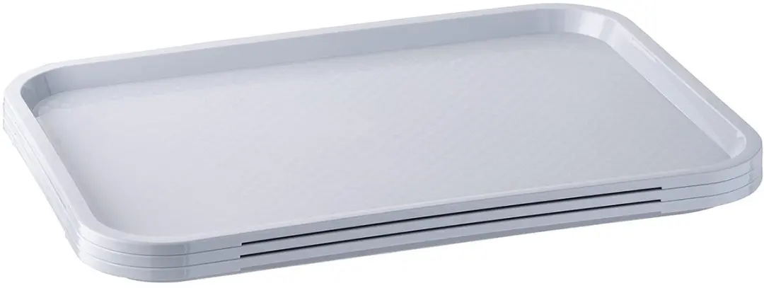 APS Grijs Rond Dienblad 35x27cm - Set van 6