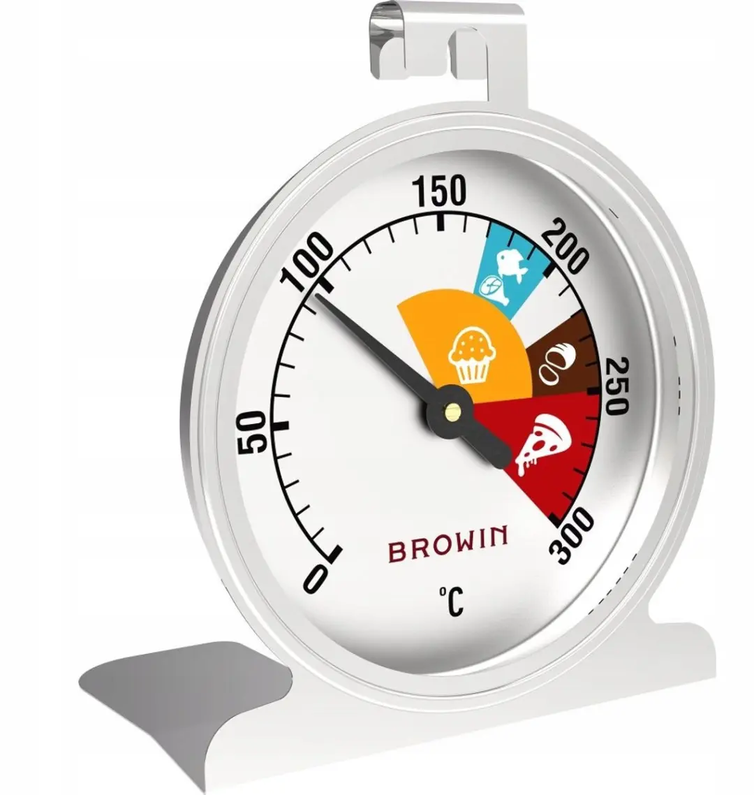 Browin Roestvrijstalen Oven- en Rookoven Thermometer 0-300°C