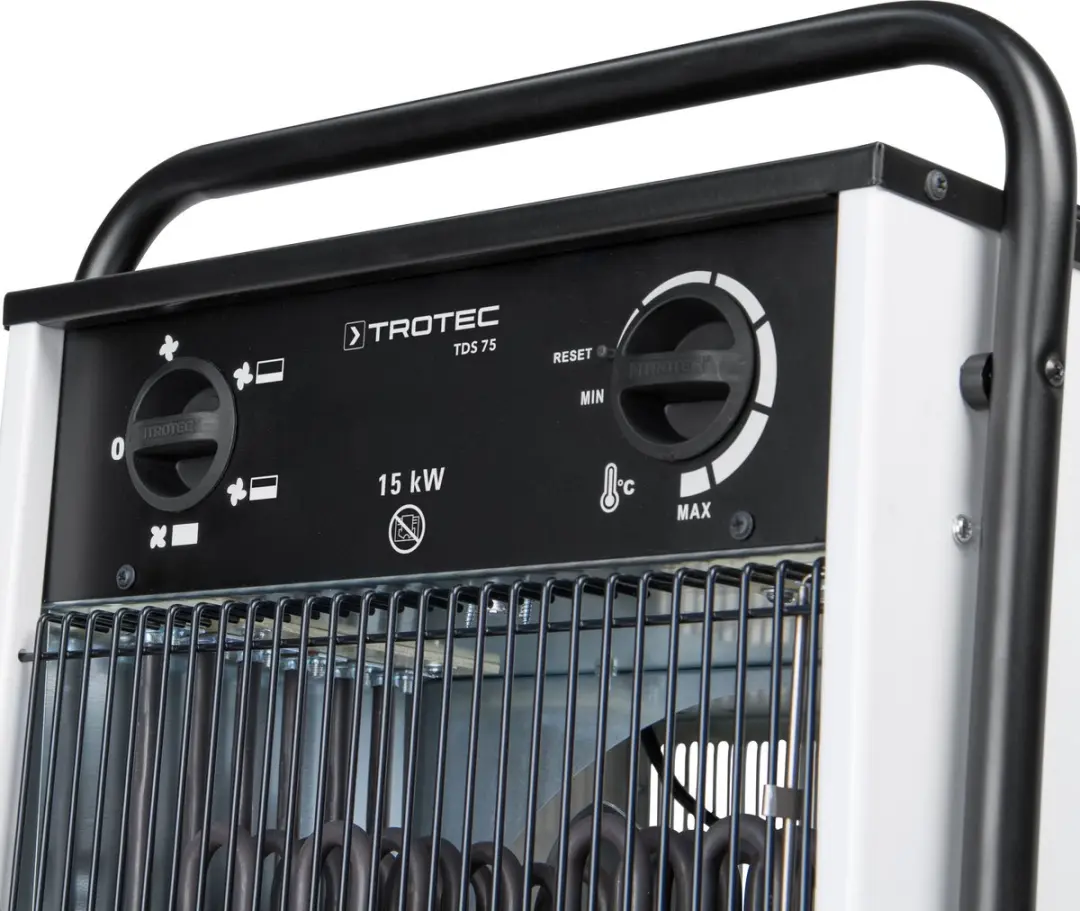 Trotec TDS 75 Elektrische Kachel 15kW - 4 Warmtestanden - Wit