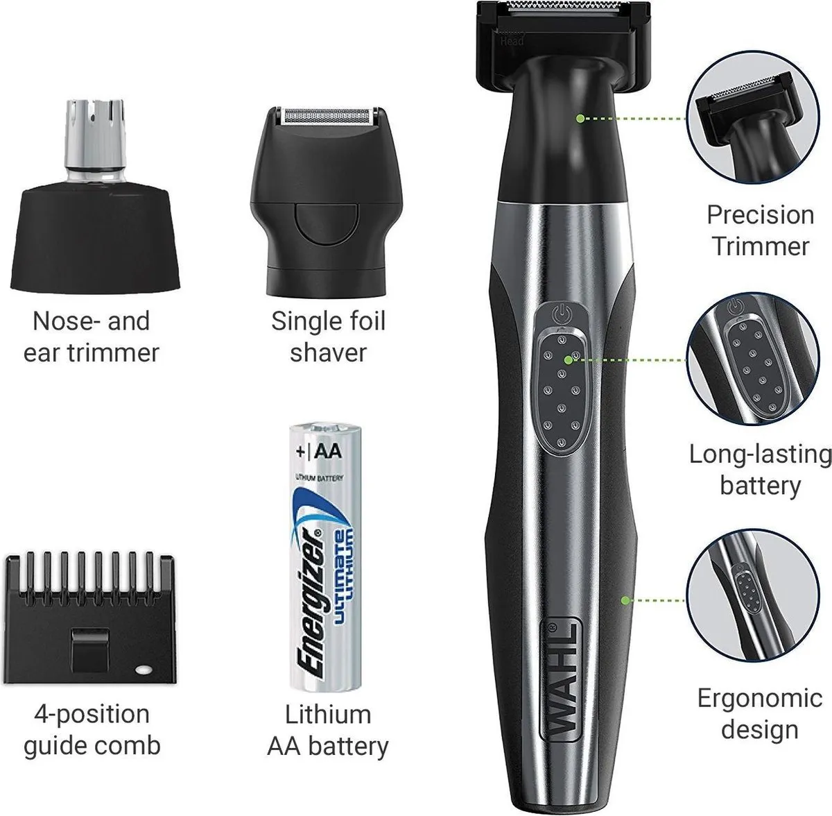 Wahl Travel Kit Deluxe Baardtrimmer - Zwart