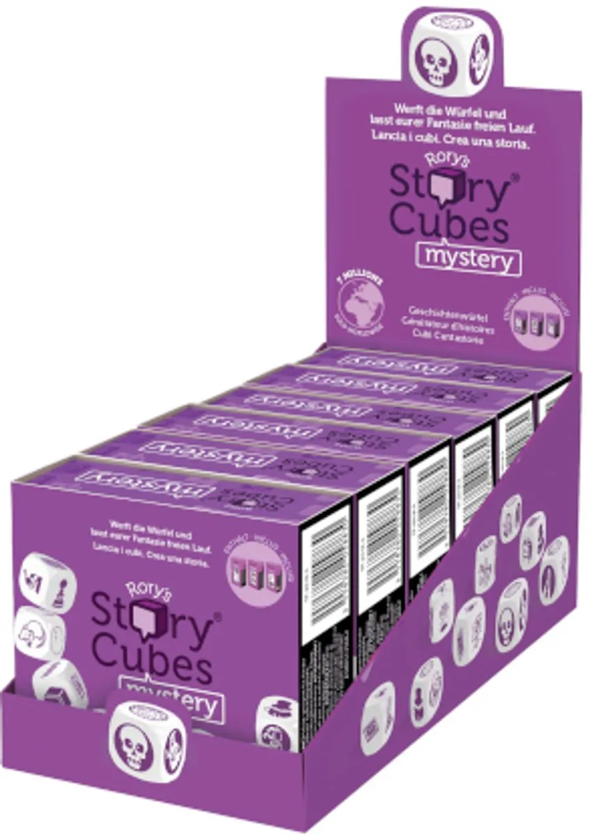 Asmodee Rory's Story Cubes Mystery - 9 Dobbelstenen - Wit