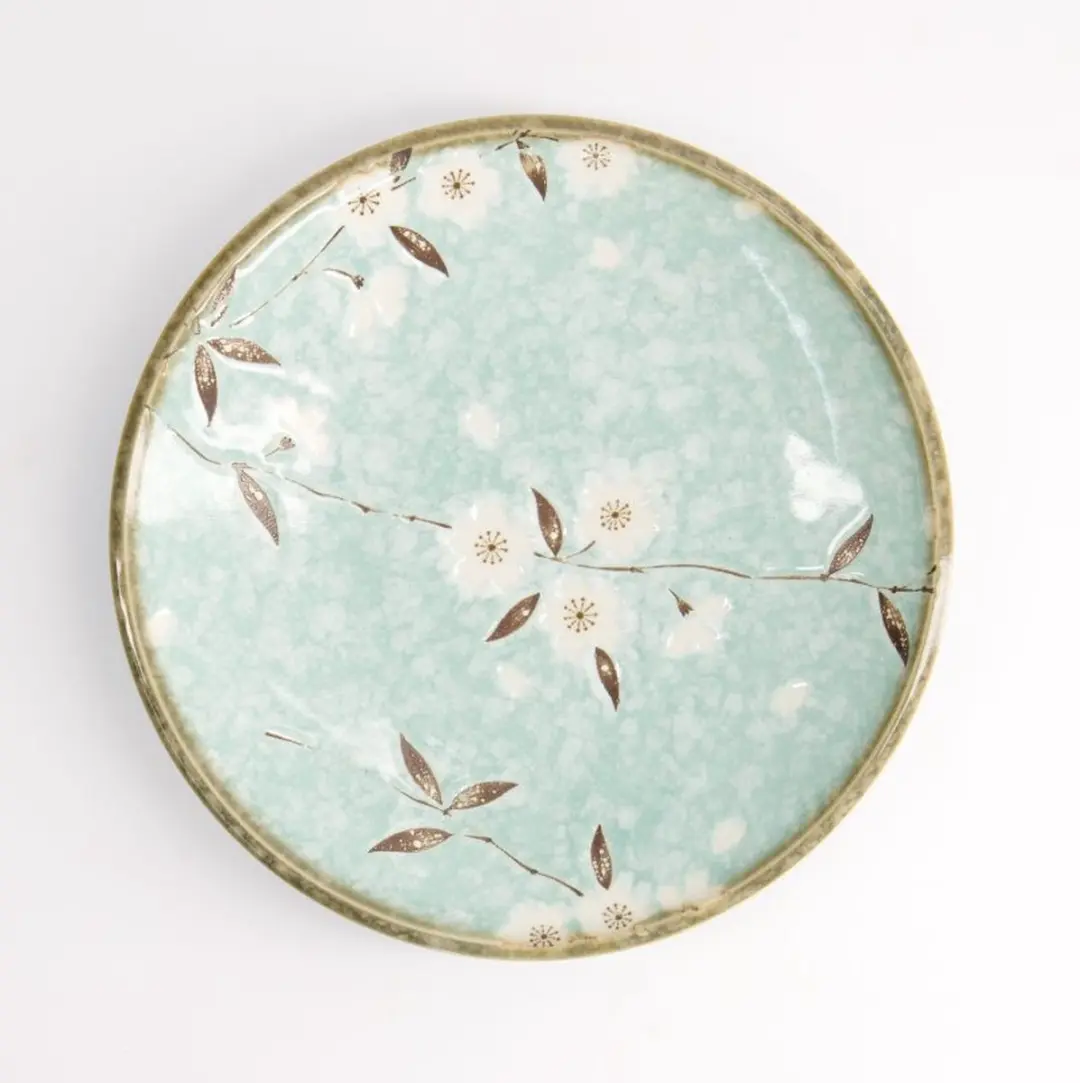 Tokyo Design Studio Light Blue Sakura Bord - Ø19,5 cm