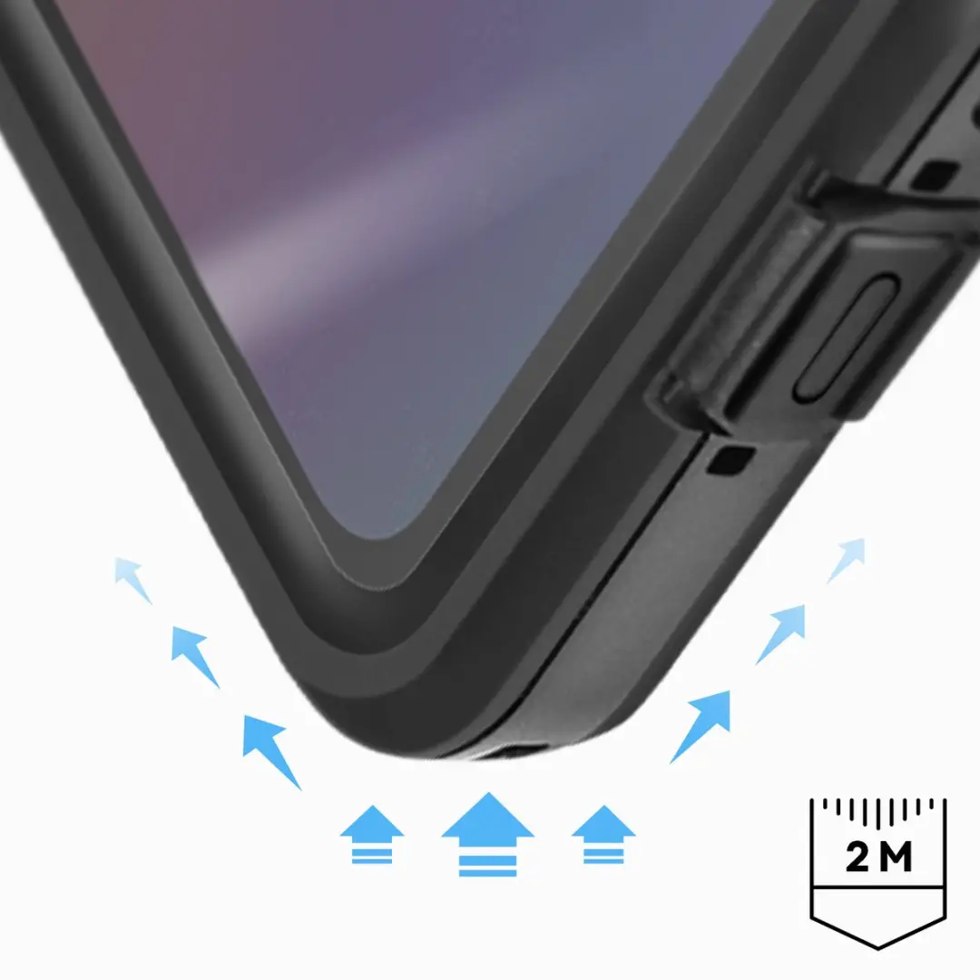 Redpepper Hoesje Samsung Galaxy A54 5G - IP68 Transparant zwart - afbeelding 6 van 6