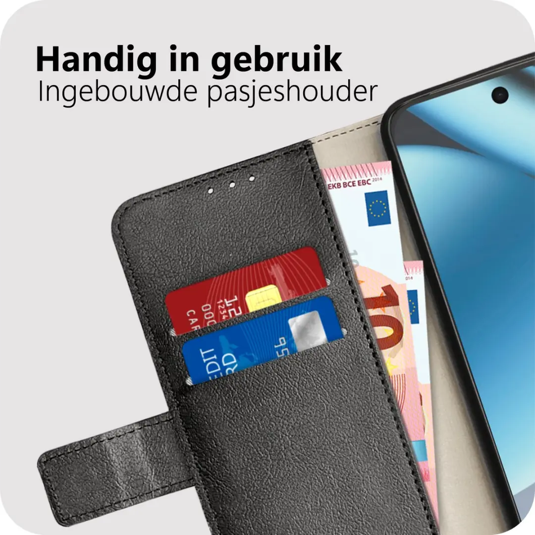 Just in Case Bookcase Classic MGO2943CW1 Hoesje - Google Pixel 3a XL - Zwart