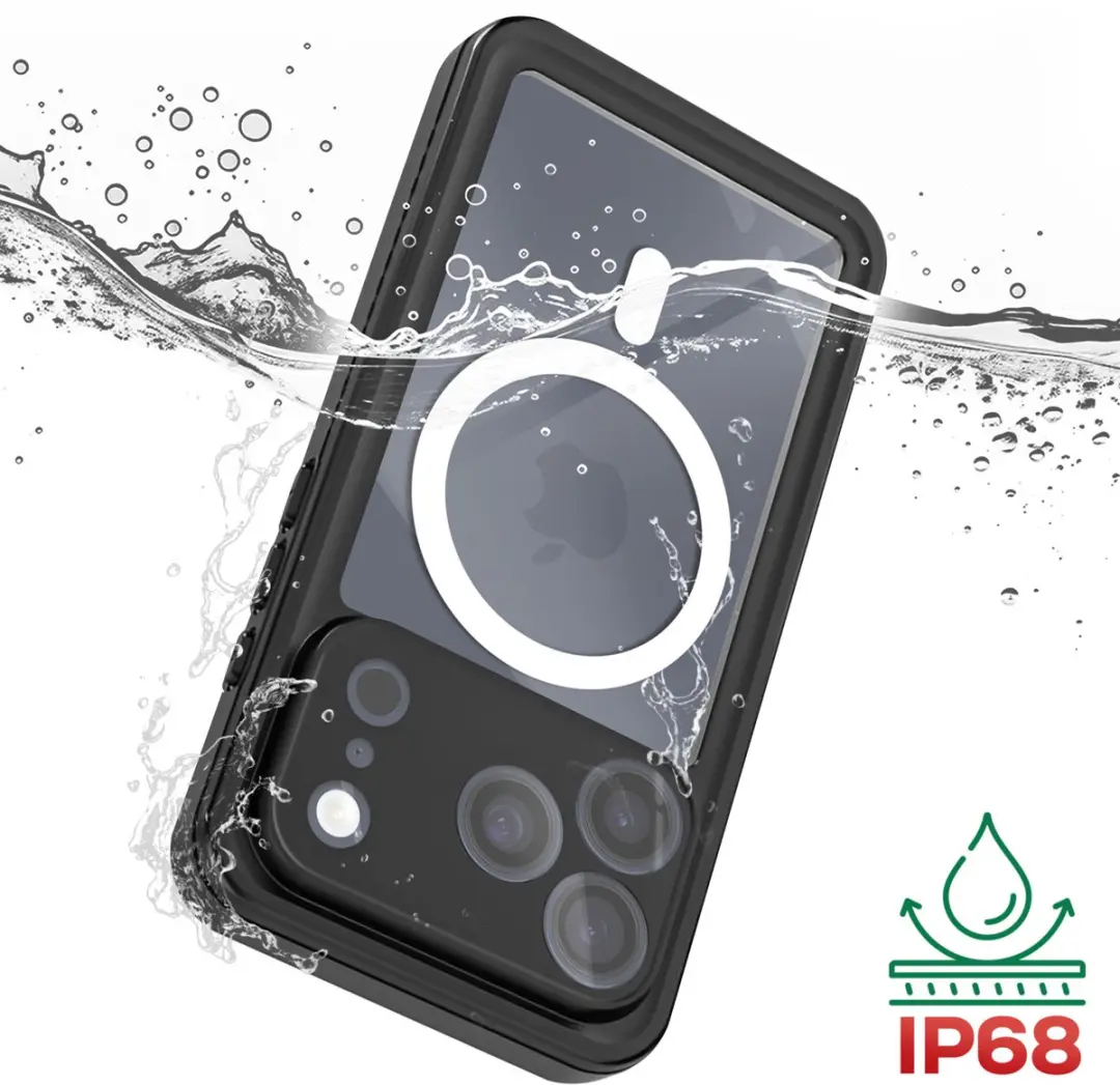 Redpepper Hoesje iPhone 17 Pro BACK-REDP-17P - IP68 Waterdicht - Zwart