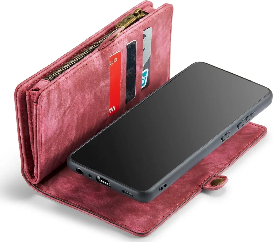 Caseme 008 Telefoonhoesje Samsung Galaxy A52s 5G - 8 Pasjes - Rood