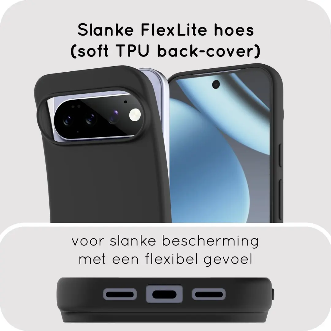 Just in Case Google Pixel 11 Pro XL Hoesje Siliconen - Zwart