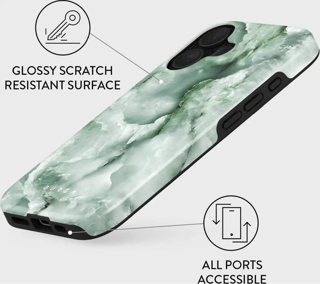 Burga Tough Case iPhone 16 Pistachio Cheesecake WM_10_IP16_TH