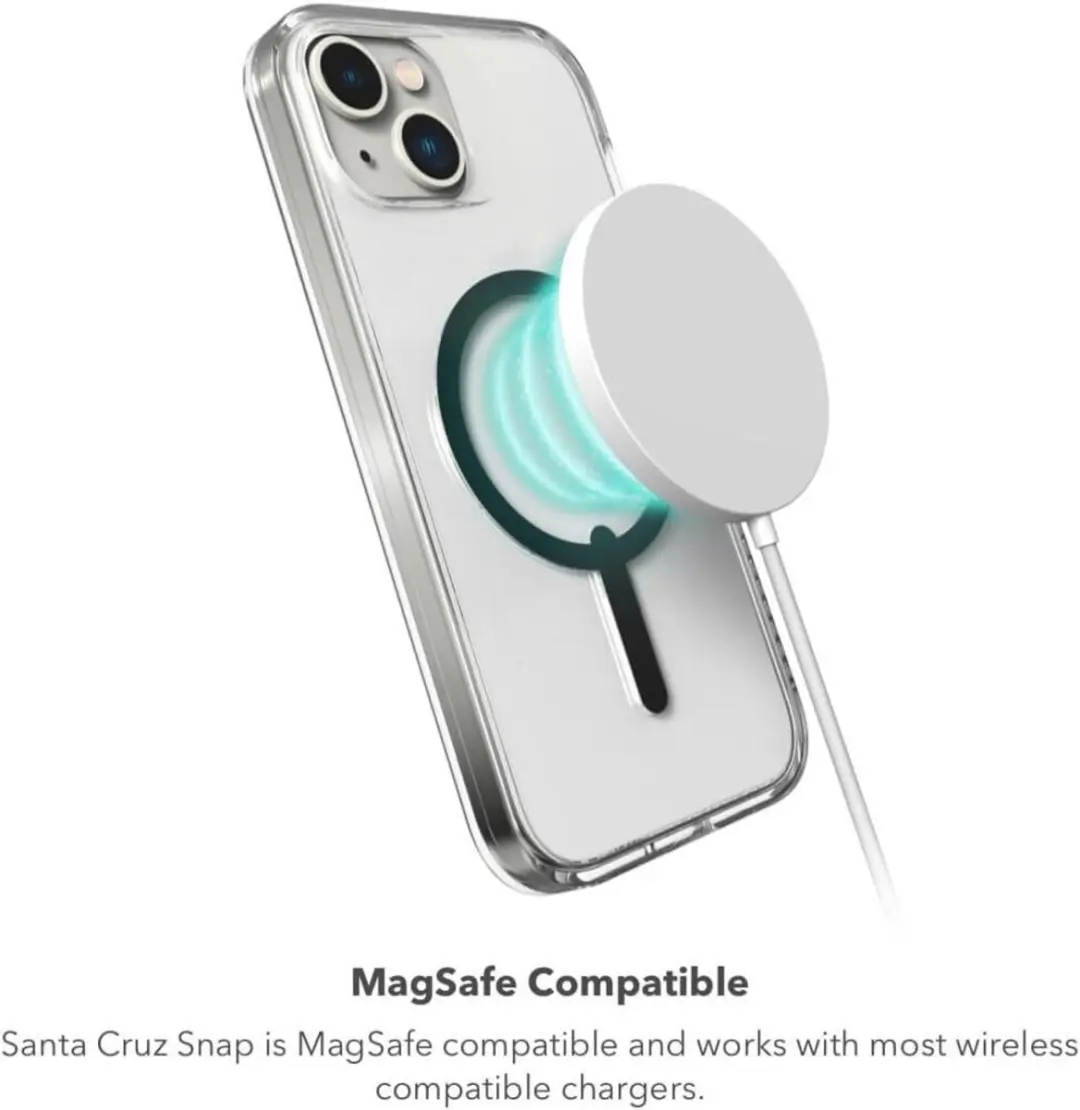 ZAGG Gear4 Santa Cruz Snap Hoesje iPhone 15 Plus/14 Plus - Transparant/Zwart