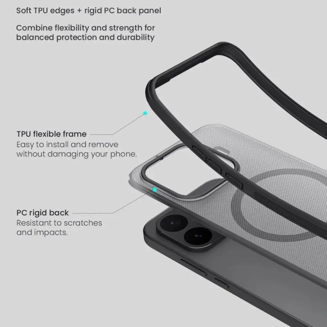 Nillkin Frosted Shield Hoesje Xiaomi 17T Pro - MagSafe/Zwart