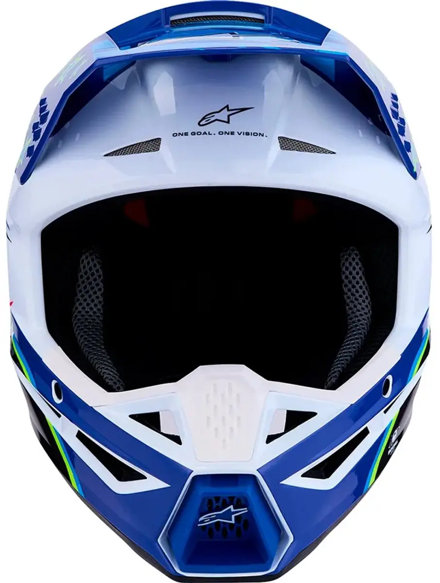 Alpinestars S-M3 Falcon Motocrosshelm L - Rood/wit/blauw - afbeelding 6 van 6