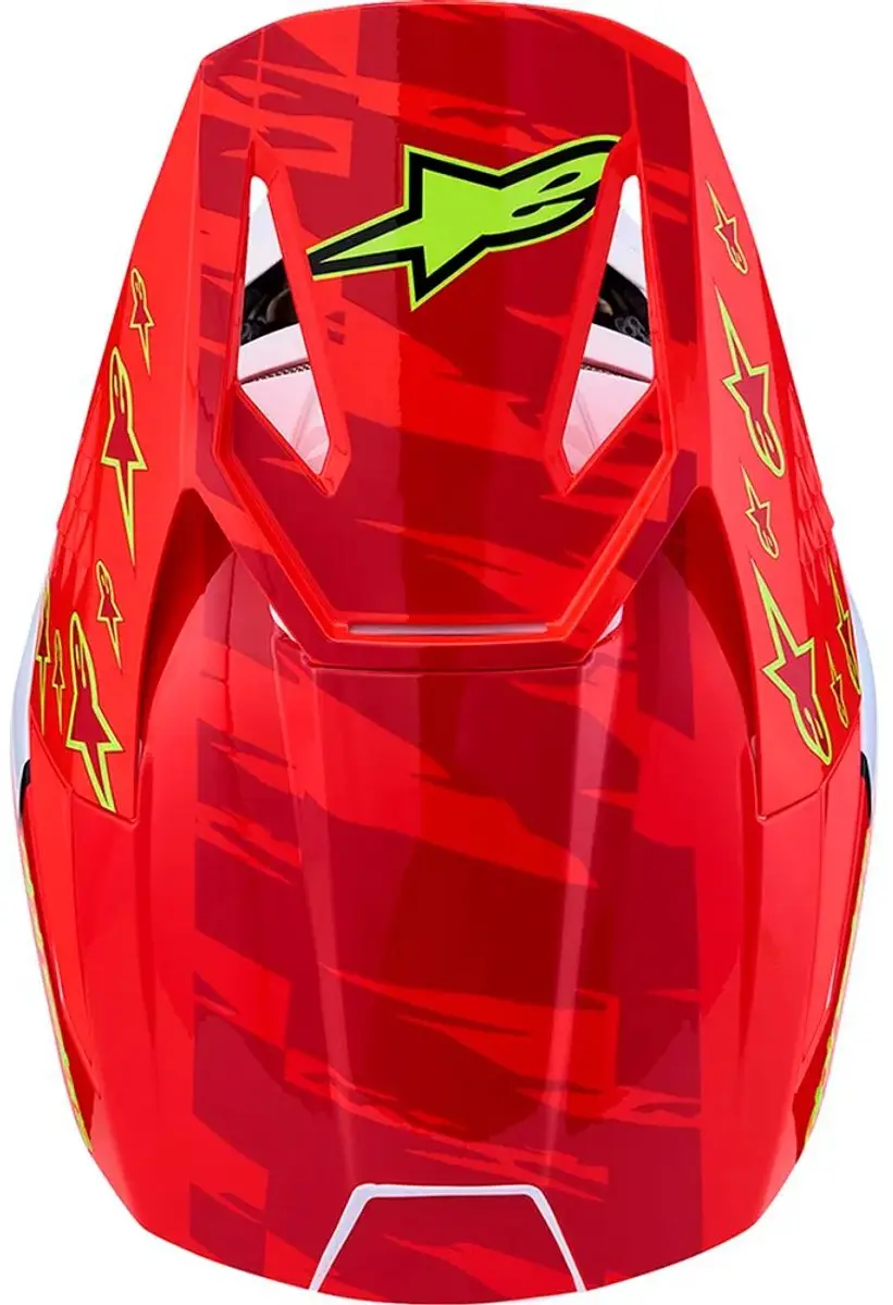 Alpinestars S-M3 Falcon Motocrosshelm L - Rood/wit/blauw