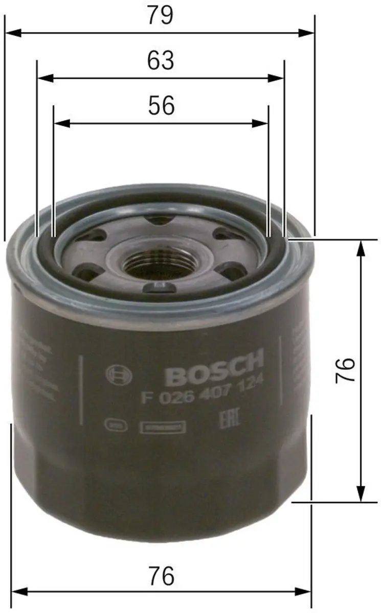 Bosch Oliefilter P7124