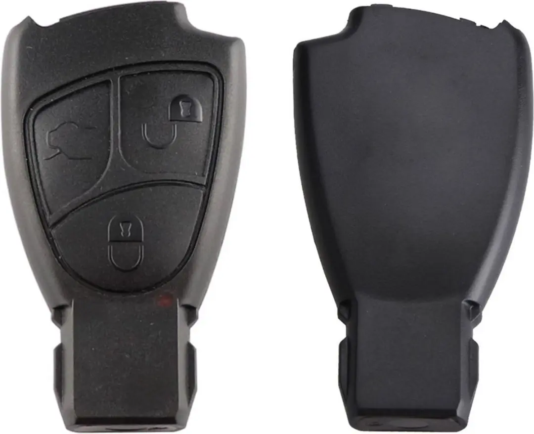Mercedes Autosleutelbehuizing 3-knops - Zwart
