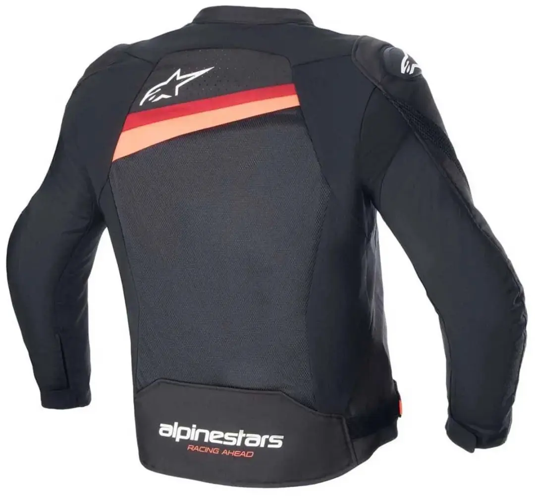 Alpinestars T-GP Plus R V4 Air Jack - XXL - Zwart/Rood Fluorescerend