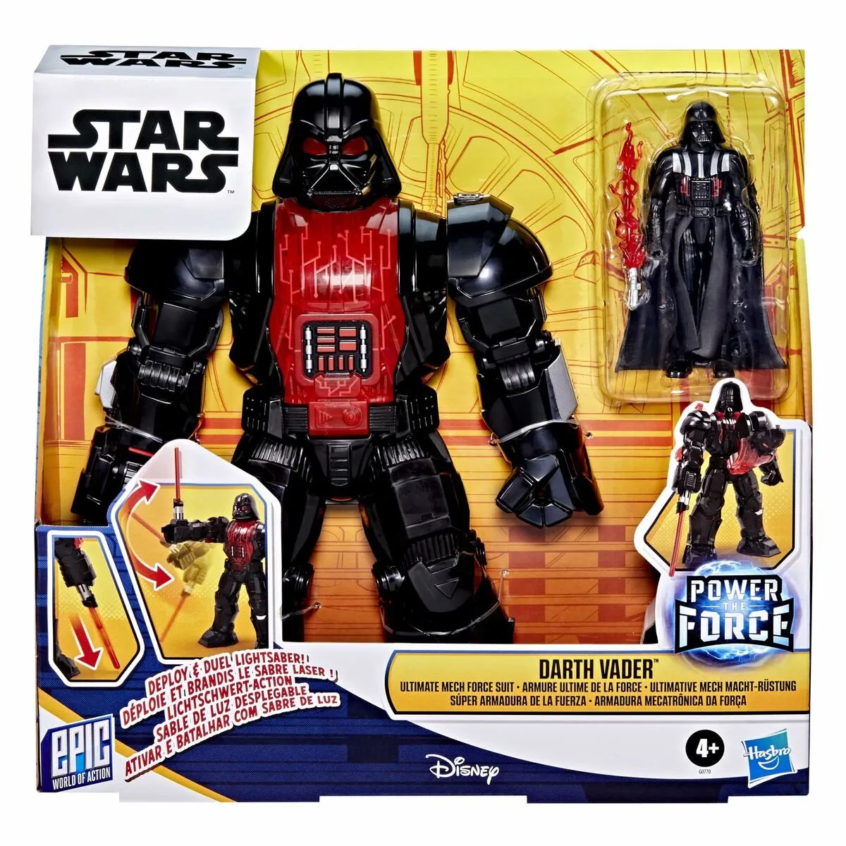 Hasbro Star Wars Darth Vader Ultimate Force Armor 11" - Zwart