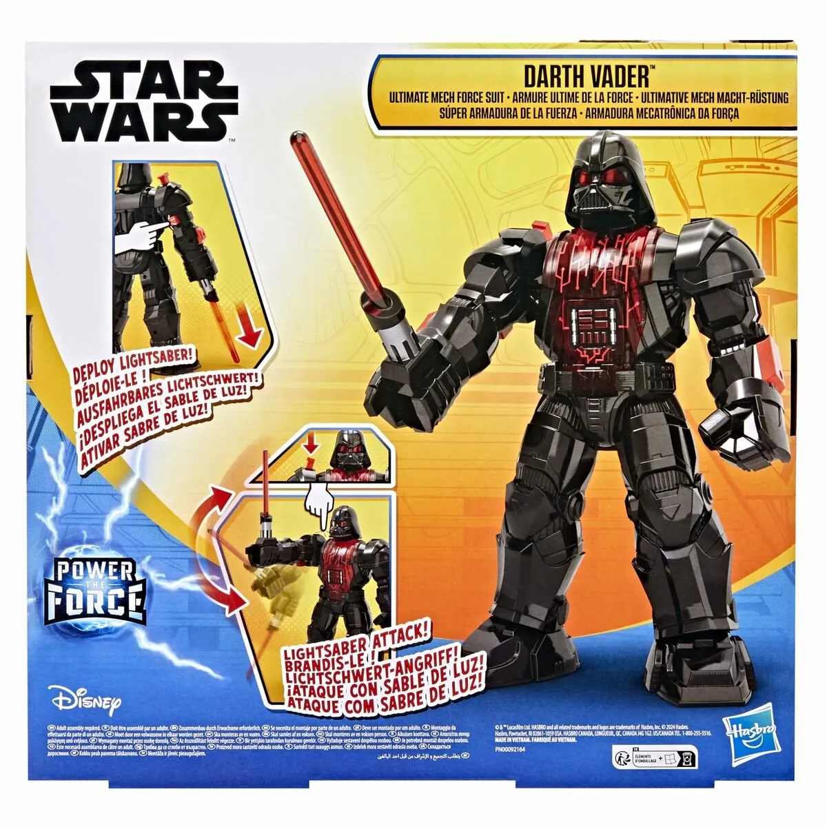 Hasbro Star Wars Darth Vader Ultimate Force Armor 11" - Zwart