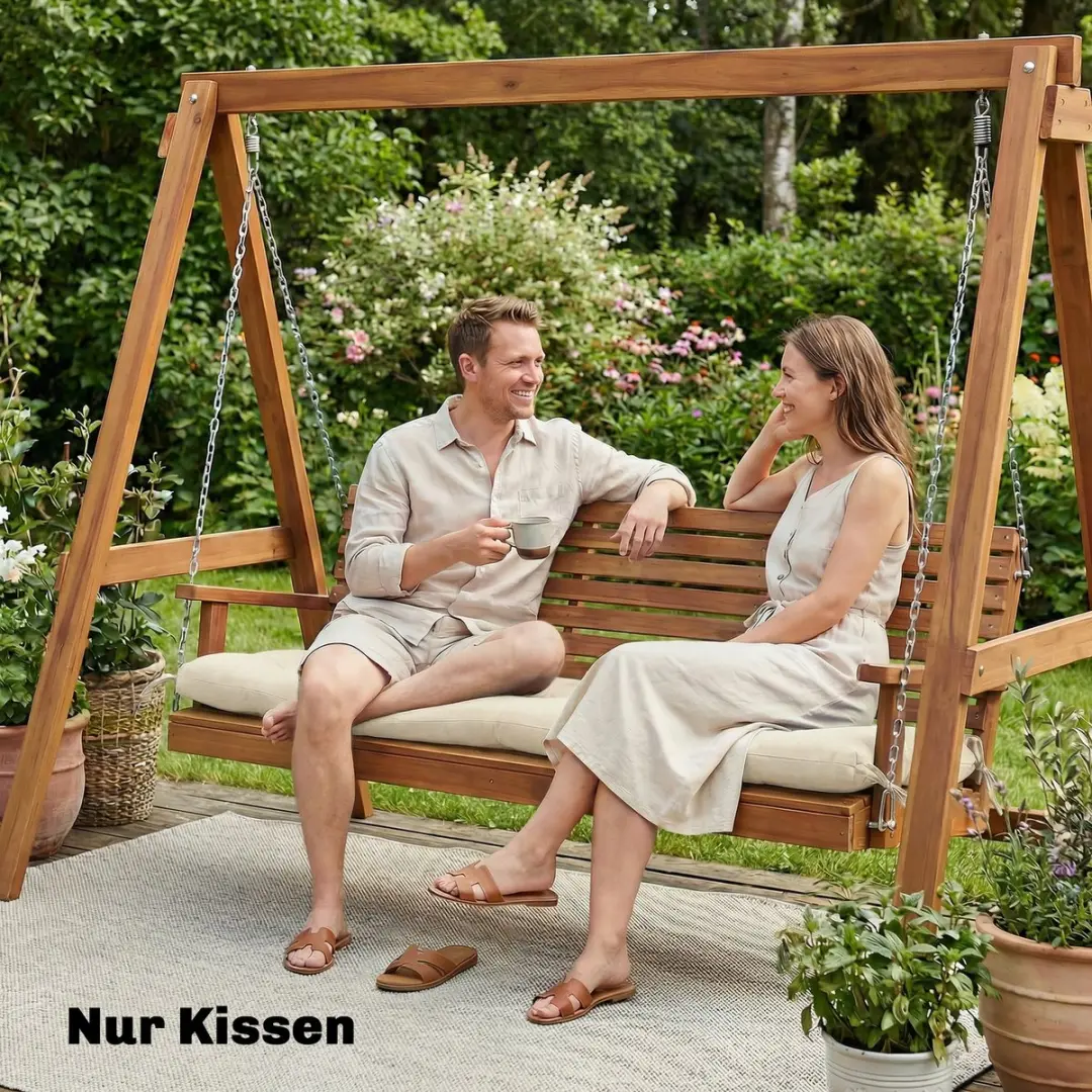 Outsunny Outdoor Bankkussen 65x198x13cm - Beige