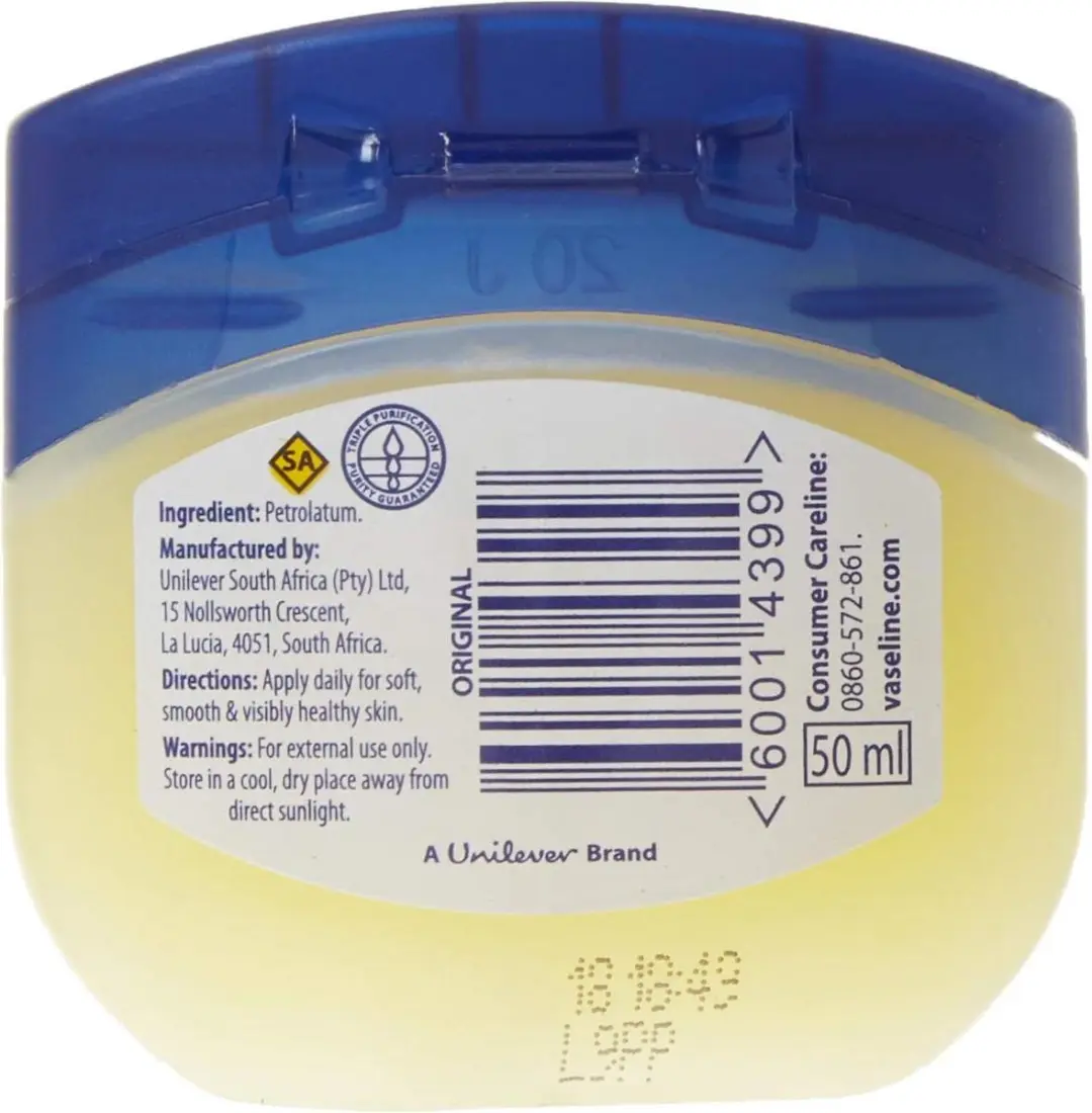 Vaseline Blueseal Pure Petroleum Jelly 50ml - Blauw/Wit