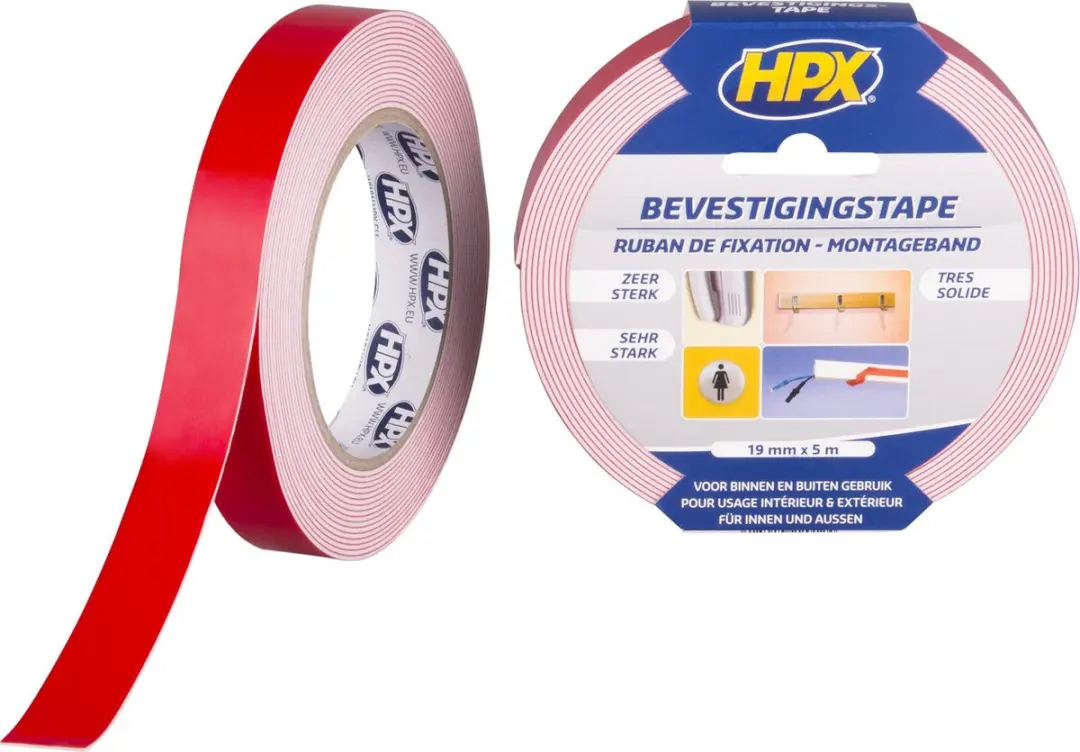 HPX Dubbelzijdig Bevestigingstape Wit