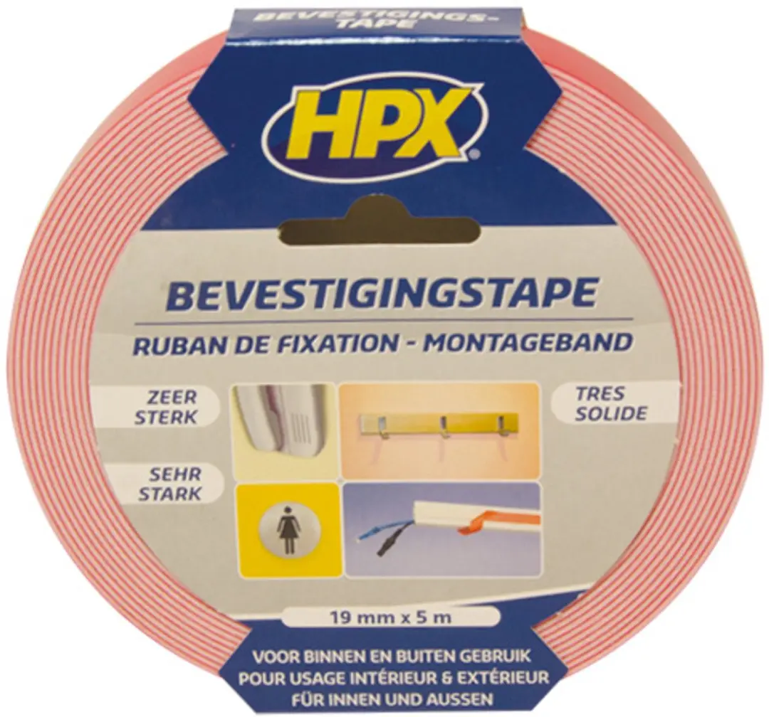 HPX Dubbelzijdig Bevestigingstape Wit - afbeelding 6 van 6