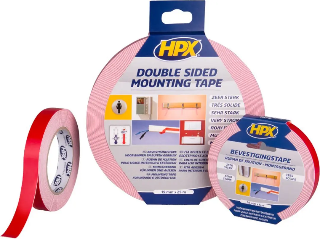 HPX Dubbelzijdig Bevestigingstape Wit