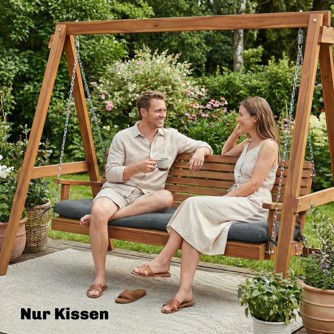 Outsunny Donkergrijs Zitkussen 65x198x13cm - PP/Polyester