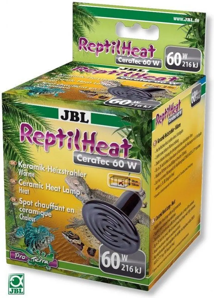 JBL ReptilHeat 60W Verwarmingslamp - Zwart