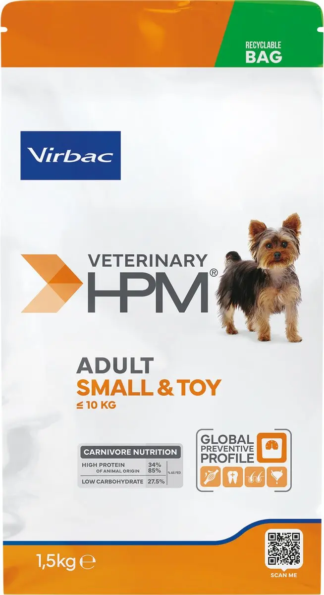 Virbac HPM Adult Small & Toy Dog 1,5kg