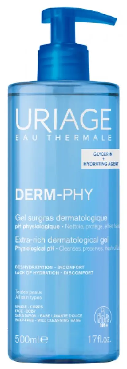 Uriage Derm-Phy Gel Surgras Dermatologique 500ml
