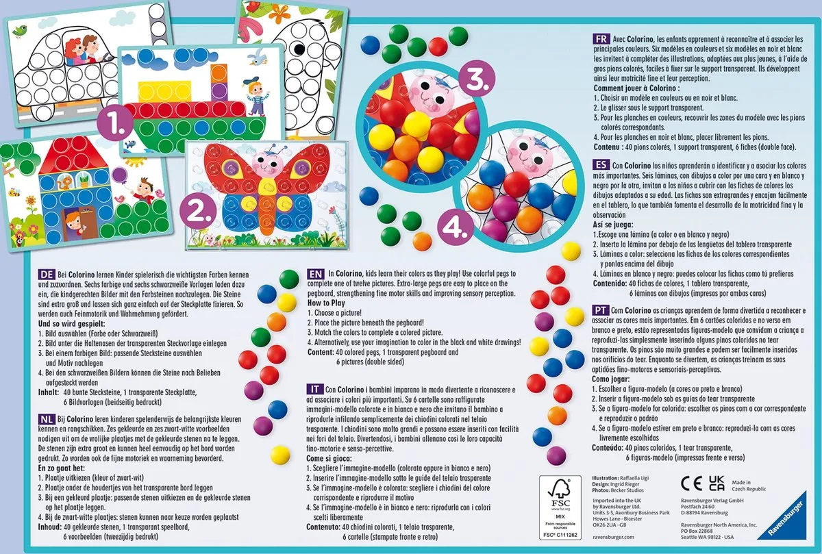 Ravensburger Colorino 208326 Kinderspel - Multicolor