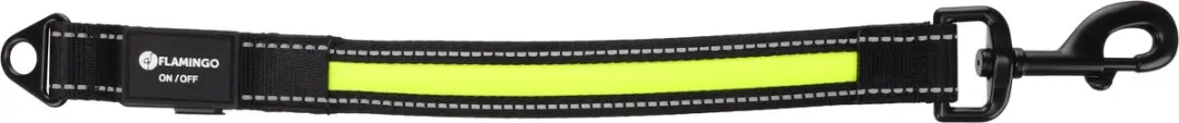 Flamingo Flitzy Verlengstuk Looplijn - 39cm - Zwart & Geel