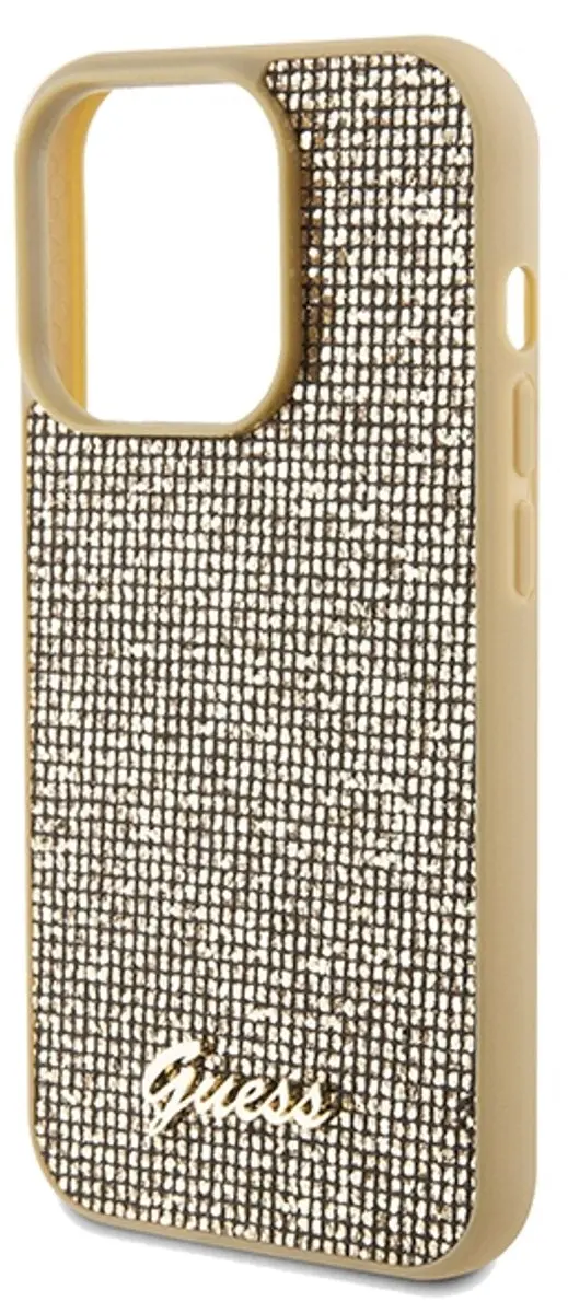 GUESS Disco Serie iPhone 14 Pro Beschermhoes - Goud