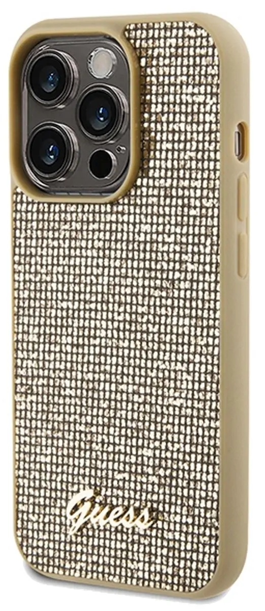 GUESS Disco Serie iPhone 14 Pro Beschermhoes - Goud